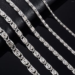 Chains Stainless Steel Paperclip Shape Link Chain Necklace 1.5mm 2mm For Women Men Silver Color Creative Hip Hop Choker Jewelry