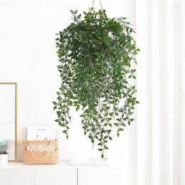 Decorative Flowers Plastic Outdoor Leaf Ivy Fake Vines Artificial Plant Green