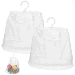 Storage Bags Hanging Mesh Toys Clothes Peg Pouch Clip Hangers Pp Vegetable Laundry Baskets
