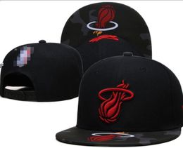 American Basketball Heat Snapback Hats 32 Teams Luxury Designer The Finals Champions Locker Room Casquette Sports Hat Strapback Snap Back Adjustable Cap a12