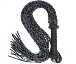 80 CM Sex Long Genuine Leather Whip Flogger Ass Spanking Bondage Slave Bdsm Flirting Toys In Adult Games For Couples1442473