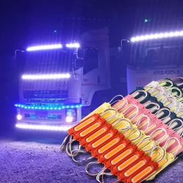 10PCS 24V LED Module Truck Side Marker Indicator Light COB 6LED Super Bright For Bus Lorry Trailer Warning Lamp