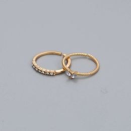 selling heart Hot shaped light luxury ring Instagram style open peach heart inlaid diamond joint ring