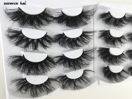 Pair Mink Eyelashes 30mm Fluffy Lashes Messy Long False Thick Fake Whole Dramatic Eyelash In Bulk9648629