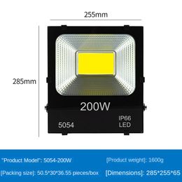 MOSLIGHTING LED Floodlight 50W 200W high power floodlight garden light outdoor waterproof basketball court lighting 220V