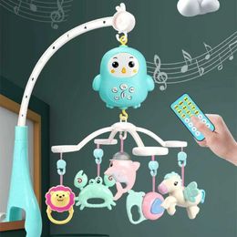 Mobiles# Baby Crib Mobiles Rattles Music Educational Toys Bed Bell Carousel For Cots Infant Baby Toy 0-12 Months For Newborns Toddler Toy Q240525