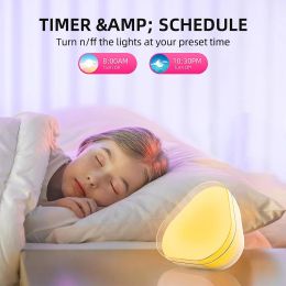 Portable Dimmable LED Smart Light Table Lamp Decor Night Light Works with Alexa and Google Assistant Smart Home Bedroom Device