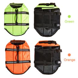 Dog Life Jacket Reflective Adjustable Summer Large Dogs Swimwear Safety Vest Surfing Sailboat Enhanced Buoyancy Pet Life Jacket