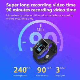 Mini camera watch1080P HD DV Professional digital voice video recorder bracelet dictaphone small micro sound Home security