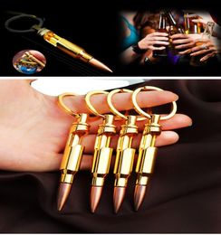 Vintage Fashion Collection Lackingone Bullet Shell Shape Bottle Opener Beer Soda Gold Keychain Key Ring Bar Tool Gifts5017775