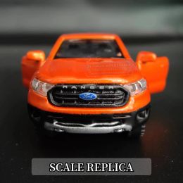 1/64 Ford Ranger Pickup Replica Metal Die Cast Mini Scale Truck Car Model Miniature Art Vehicle Figure Hobby Collection Gift Toy