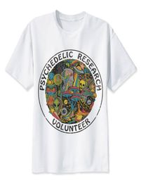 Whole Research Volunteer TShirt men Slim Funky colourful Print trippy t shirt male Vintage Tshirt skull funny top tees9121703
