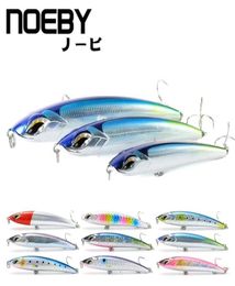 NOEBY LaserSurface Sinking Big Pencil Ocean Boat Fishing Lure ThruWireConstruction 3xStrength Hook For Tuna GT Sea Fish 2201215102406