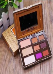 1pcs peanut butter and jelly Makeup Modern eye shadow Palette 9colors limited eyeshadow with brush pink7934358