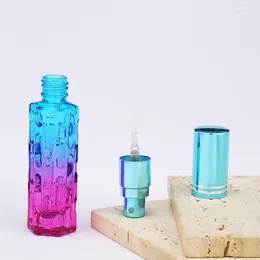 Storage Bottles 1 Pcs 10ml Double Colour Glass Perfume Bottle Thick Mini Cosmetic Packaging Spray Can Be Refilled Vial