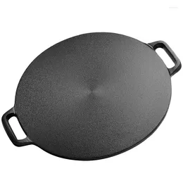 Pans 28/30/32/34/37cm Thick Cast Iron Pan Pancake Uncoated Non-stick Pots And Healthy Pig Frying Household Skillet