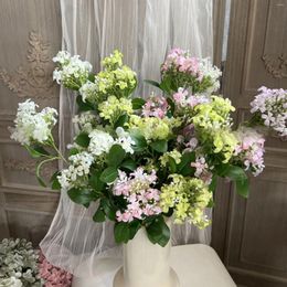 Decorative Flowers Simulated Thousandsof Miles OfLilacOrnaments Living RoomDecoration Floral Art HomeDecoration Wedding Decoration Lilac