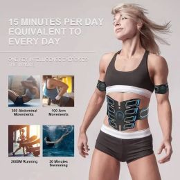 Rechargeable Abdominal Muscle Toning Trainer Strengthen and Tone Your Abs with EMS Micro-current Stimulation