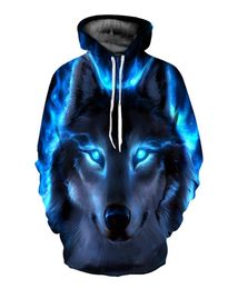 Ehuanhood 2019 Funny Wolf Hoodies Männer 3d Sweatshirt Harajuku Hoody Anime Tracksuit 3D -Druckmantel Casual Jacket Hooded Pullover3453669