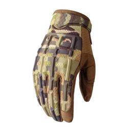 Sports Gloves Hot Sales Outdoor Sports Tactical Gloves Full Finger Long Camo Glove Army Military Anti-skip Gear Airsoft Biking Shooting Men Q240525