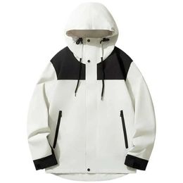 Men's Down Parkas 2024 Spring And Autumn New Men Women Jacket Coat Mountaineer Travel Leisure Trendy Brand Proof Fabrics Adult Jacket Q240525