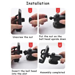 1 PC Universal Car Phone Holder 360° Windshield Mobile Holder Support Smartphone Mount Stand For iPhone Samsung Xiaomi Huawei