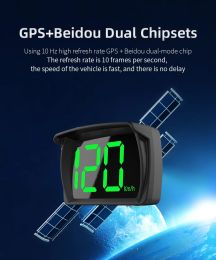 Universal Car HUD Y03 Head Up Display Speedometer GPS 2.8 Inch Big Font Digital Speed Meter Clock Gauge Automotive Accessories