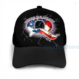 Ball Caps Fashion QAnon Where We Go One All Basketball Cap Men Women Graphic Print Black Unisex Adult Hat