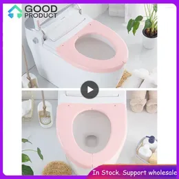 Toilet Seat Covers Waterproof Universal Plastic Bathroom Mat Cushion Portable Reusable Sanitary Pad Washable