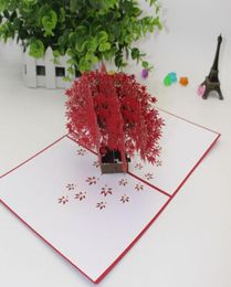 Cute Tree Paper Greeting Cards Creative 3D Happy Birthday Wedding Love Valentine039s Day Card Festive Party Supplies2428227