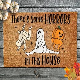 Carpets Funny Halloween Doormat Door Mat Welcome There's Some Horrors In This House