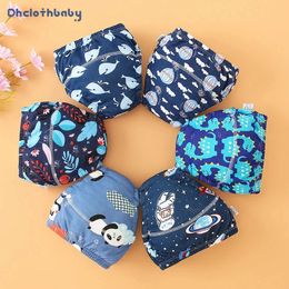 4PCS Baby Waterproof Diapers Pee Shorts Underwears Reusable Soft Ecological Cotton Toddler Potty Training Pants For Boys Girls 240524