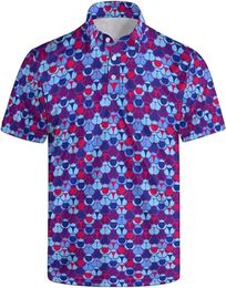 3d Print Polo Shirts For Men Women Slim Golf Shirts Fashion Street Flashes Polo Shirt Sunny Cool Hawaiian Beach Short Sleeve 240514