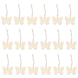 Decorative Flowers Beavorty Unpainted Diy Wood Chips 50 Sets Unfinished Dragonfly Cutouts Christmas Wooden Gift Tags Xmas Craft Shapes