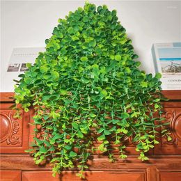 Decorative Flowers 1pc Artificial Hanging Plant Eucalyptus Rattan Potted Green Suitable Mandala Vine For Room Wall Home Shelf Interior Decor