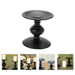 Candle Holders Decorative Holder Simple Candlestick Creative Iron Plate Decor