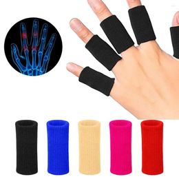 Wrist Support 10PCS Finger Protection Arthritis Thumb Brace Protector Guard Fitness Sport Basketball Gym Elastic Sleeves