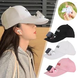 Wide Brim Hats Solar Fan Hat Summer Camping Cool Beach Travel Outdoor Sunscreen UV Protection Sun Cotton Baseball Cap With
