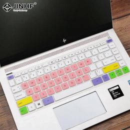 Removable Silicone Keyboard Protector Cover Skin For HP 14" 14 Inch Desktop Laptop Keyboard Covers Gradient Keyboard Film
