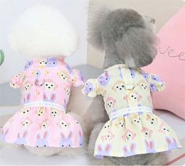 Dog Apparel Chihuahua Clothes Girl Dress Summer Cat Skirt Princess Pomeranian Maltese Puppy Costume Yorkie Shih Tzu Clothing XS