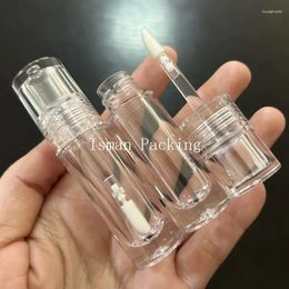 Storage Bottles 50Pcs Empty Plastic Mini Clear Lip Gloss Container Refillable Small Liquid Lipstick Lipgloss Packaging Wand Tubes 3ml