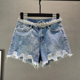 Women's Jeans Tassel Fringe Denim Shorts For Female Fashion Pokcets Women Short Pants Ladies Summer Chic Vintage Buttoned Q889