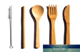 Reusable Organic Zero Waste 3Piece BPA Bamboo Flatware Set DishwasherSafe Biodegradable Wood Cutlery Fork Spoon Knife Facto5379445