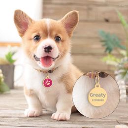 Dog Tag Free Engraving Collar Personalized ID Tags Custom Pet Name Pendant Cute Necklace Address Birthday Cat Puppy Accessories