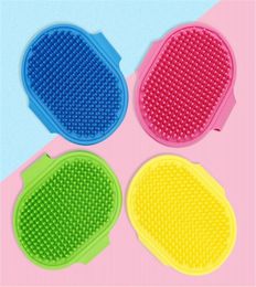 Dog Bath Brush Comb Silicone Pet SPA Shampoo Massage Brush Shower Hair Removal Comb For Pet Cleaning Grooming Tool yq010315261524