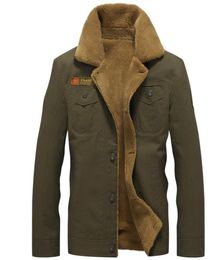 2019 Winter Bomber Jacket Men Air Force Pilot MA1 Jacket Warm Male fur collar Mens Army Tactical Fleece Jackets Drop LY199969738