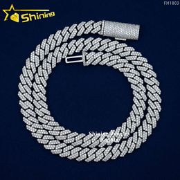 Wholesale Factory China Hip Hop Jewellery Necklace Sterling Sier Micro Pave Zirconia Diamond Cz Cuban Link Chain