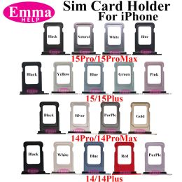 6Pcs SIM Card Drawer Holder For iPhone 15 Pro Max 14 Plus 13 11 12 XS Max Single Sim Tray Chip Slot Holder Phone Accessories