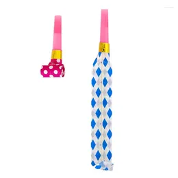 Party Favour 10pcs Colourful Blowouts Whistles Noice Maker Toys For Kids Birthday Baby Shower Favours