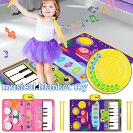 Carpets Educational Toys Musical Children Piano Baby English Music Carpet Development Kids Play Mat Blanket Electronic Gift